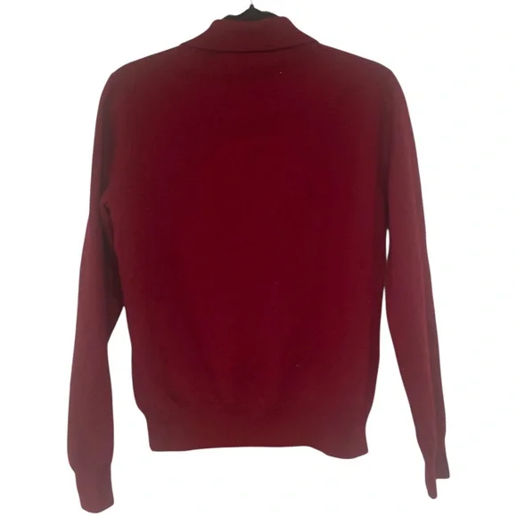 Bloomingdale's Merino Wool Sweater in Deep Red GUC L - Picture 2 of 4